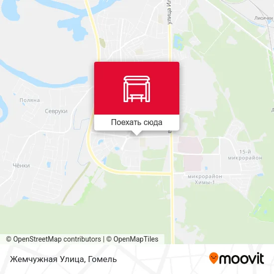 Карта Жемчужная Улица