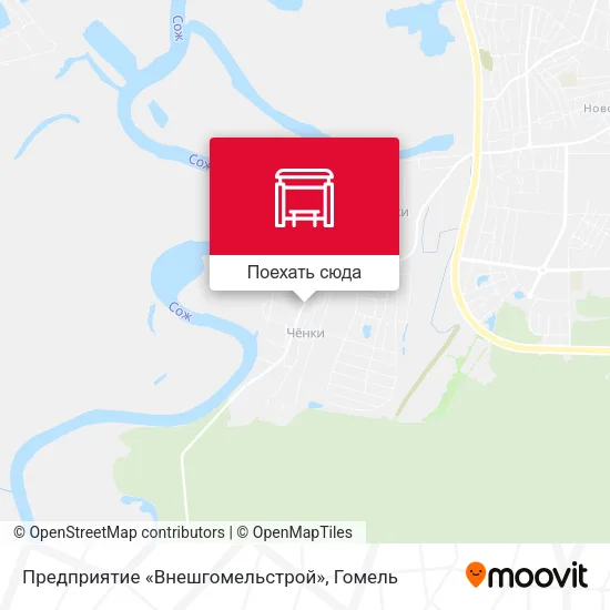 Карта Предприятие «Внешгомельстрой»