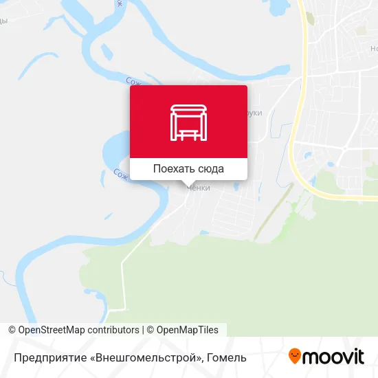 Карта Предприятие «Внешгомельстрой»