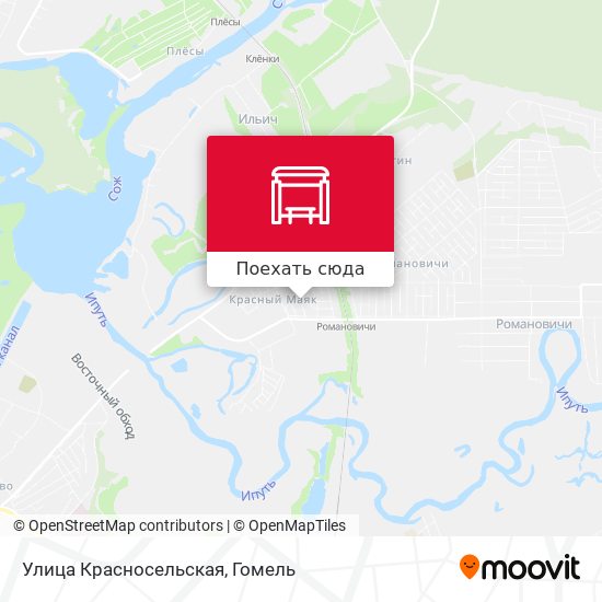 Карта Улица Красносельская