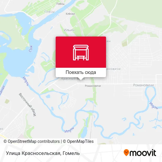 Карта Улица Красносельская