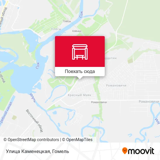 Карта Улица Каменецкая