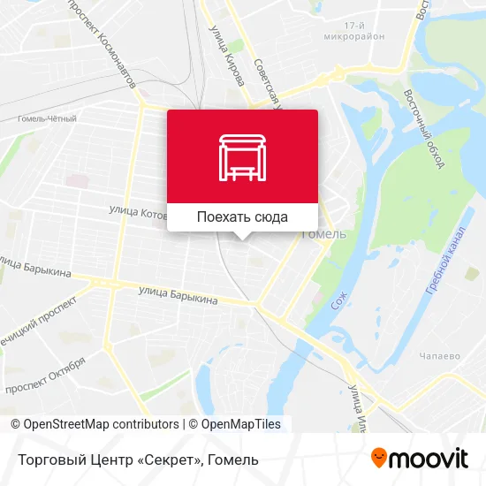Карта Торговый Центр «Секрет»