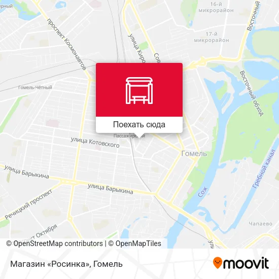 Карта Магазин «Росинка»