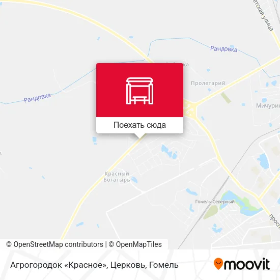 Карта Агрогородок «Красное», Церковь