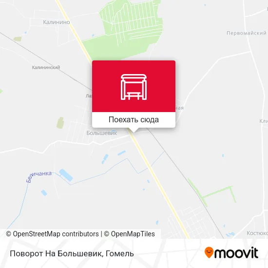 Карта Поворот На Большевик