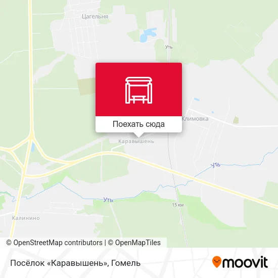 Карта Посёлок «Каравышень»