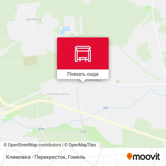 Карта Климовка - Перекресток