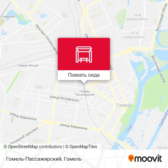 Карта Гомель-Пассажирский