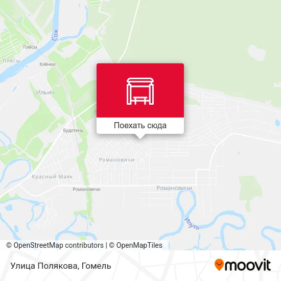 Карта Улица Полякова