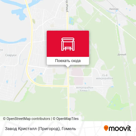 Карта Завод Кристалл (Пригород)