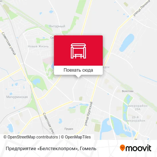 Карта Предприятие «Белстеклопром»