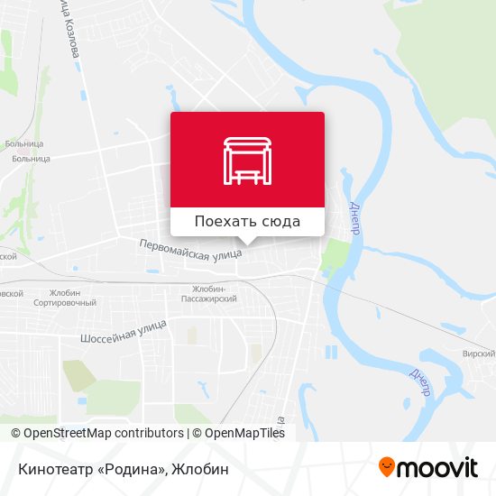 Карта Кинотеатр «Родина»