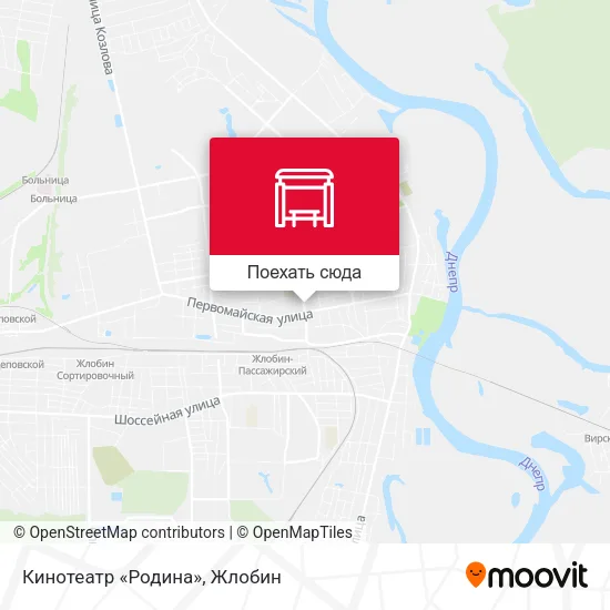 Карта Кинотеатр «Родина»