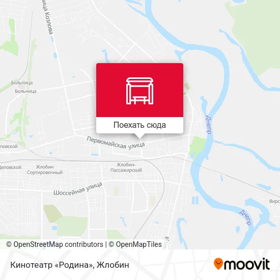 Карта Кинотеатр «Родина»