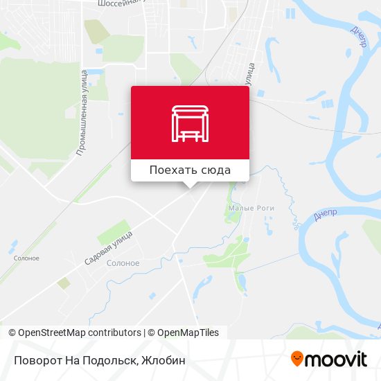 Карта Поворот На Подольск