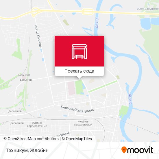 Карта Техникум