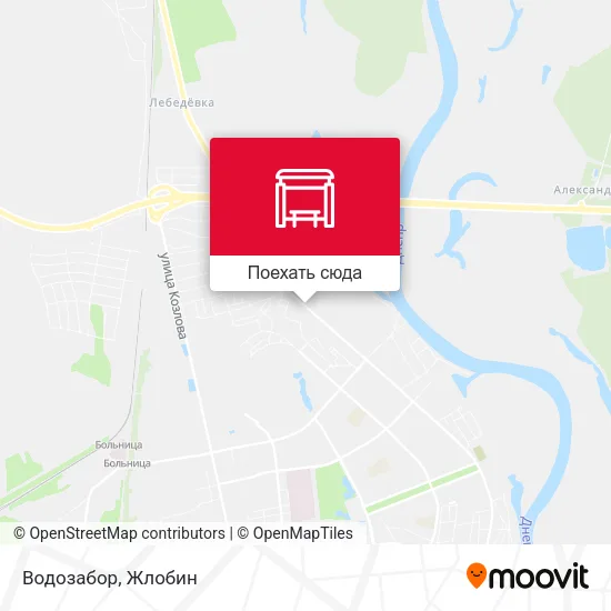 Карта Водозабор