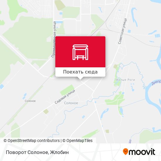Карта Поворот Солоное