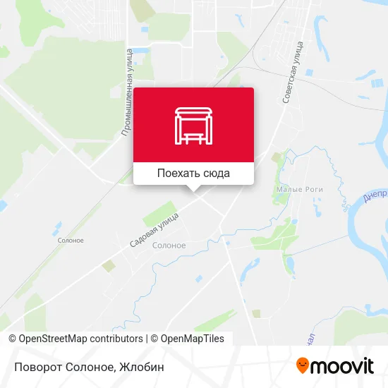 Карта Поворот Солоное