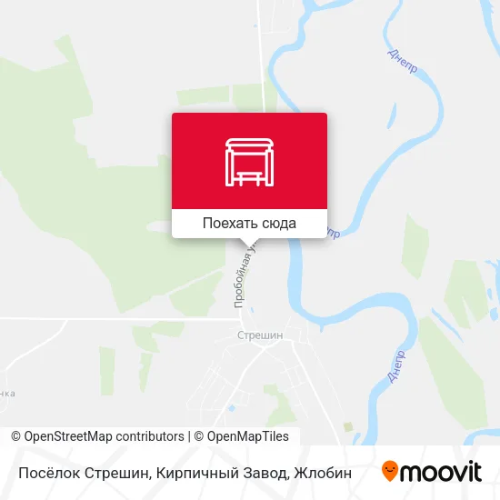 Карта Посёлок Стрешин, Кирпичный Завод