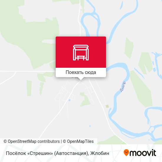 Карта Посёлок «Стрешин» (Автостанция)