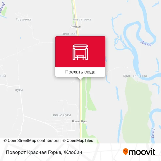 Карта Поворот Красная Горка