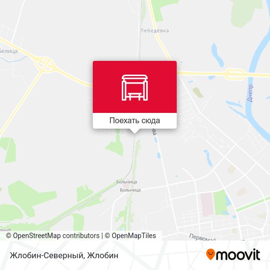 Карта Жлобин-Северный