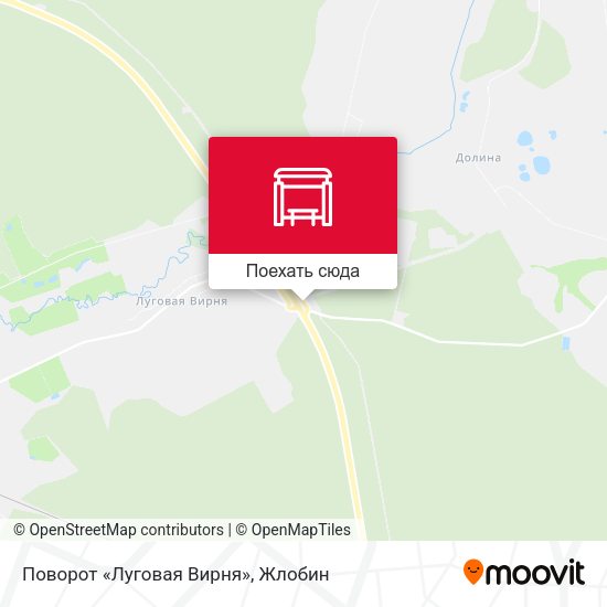 Карта Поворот «Луговая Вирня»