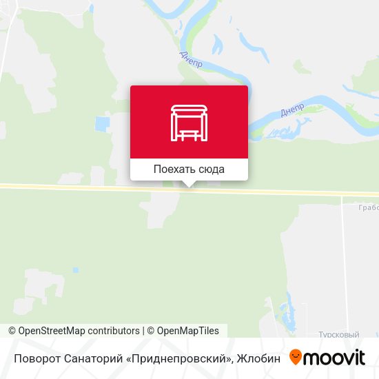 Карта Поворот Санаторий «Приднепровский»