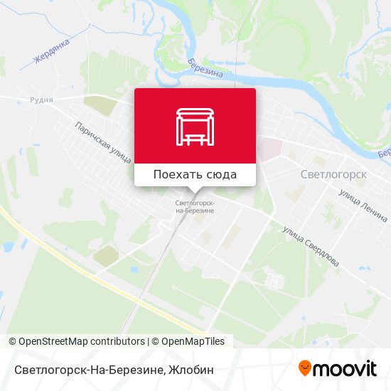 Карта Светлогорск-На-Березине