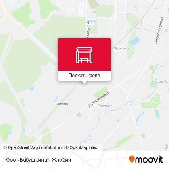 Карта Ооо «Бабушкина»