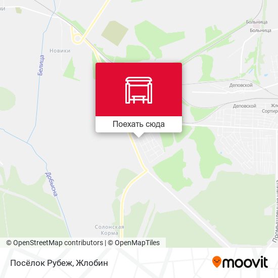 Карта Посёлок Рубеж