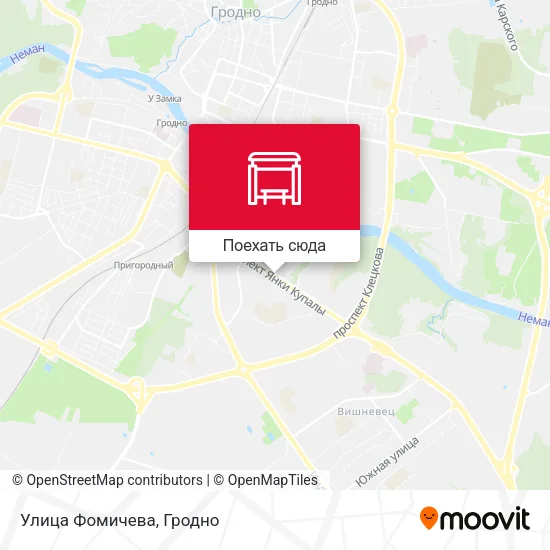 Карта Улица Фомичева