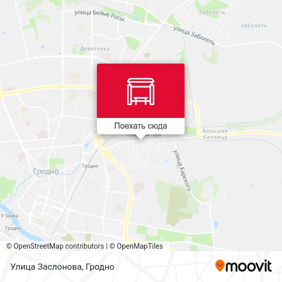 Карта Улица Заслонова