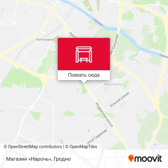 Карта Магазин «Нарочь»