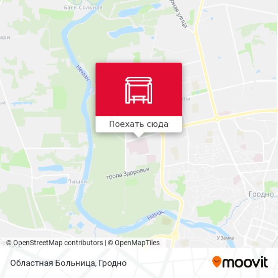 Карта Областная Больница