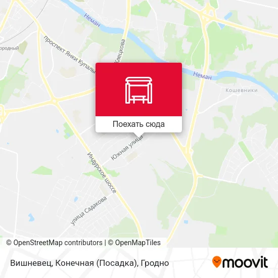 Карта Вишневец, Конечная (Посадка)