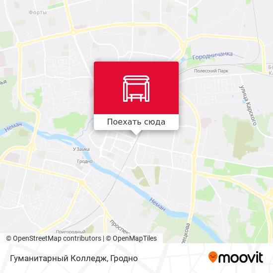 Карта Гуманитарный Колледж