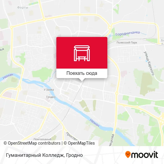 Карта Гуманитарный Колледж