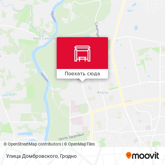 Карта Улица Домбровского