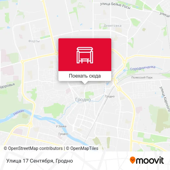 Карта Улица 17 Сентября