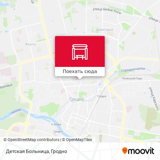 Карта Детская Больница