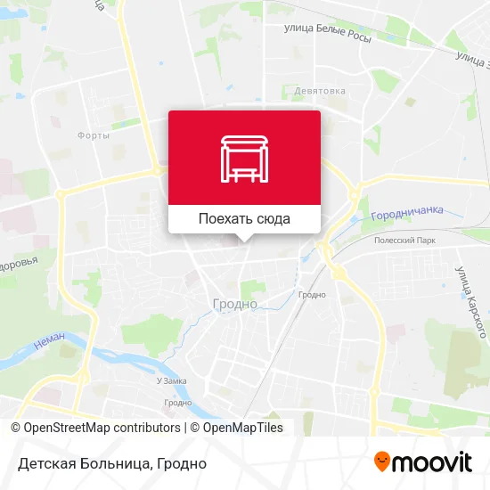 Карта Детская Больница