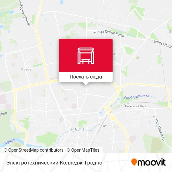 Карта Электротехнический Колледж