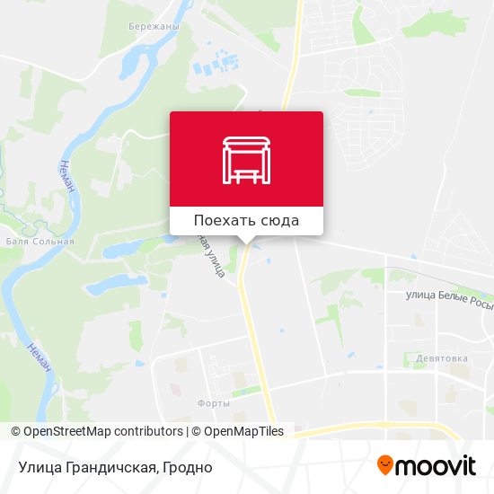 Карта Улица Грандичская