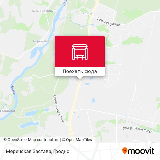 Карта Меречская Застава