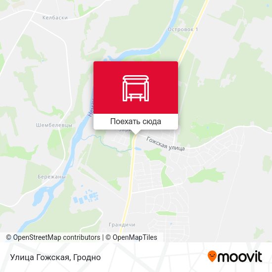 Карта Улица Гожская