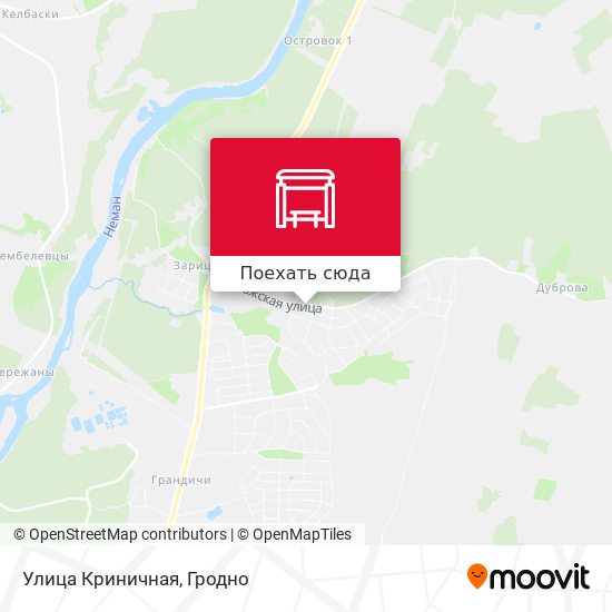 Карта Улица Криничная