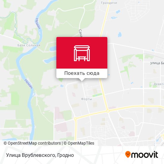 Карта Улица Врублевского